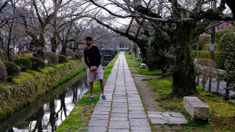 Standing by the river at Philosophers path