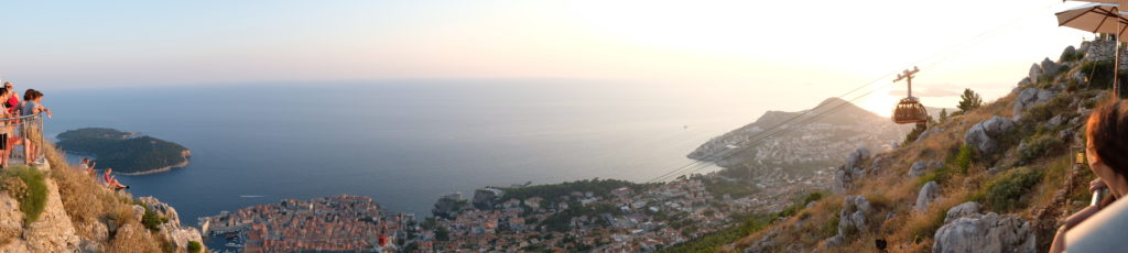 Panorama of scene from Cable Car Mountain