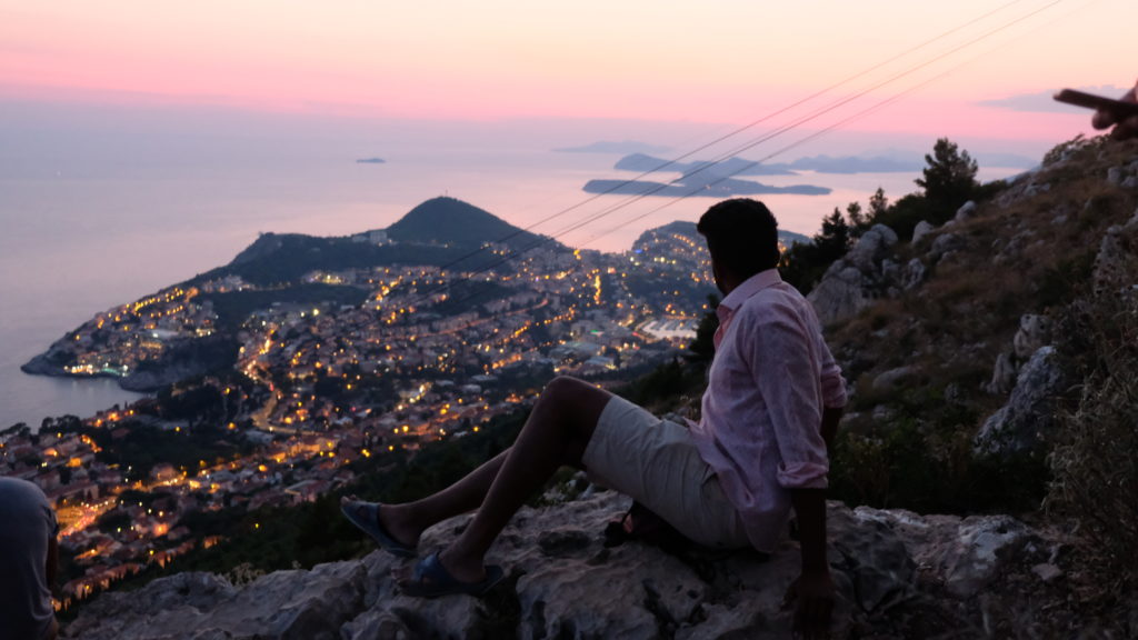 Night Sky Cable Car Dubrovnik