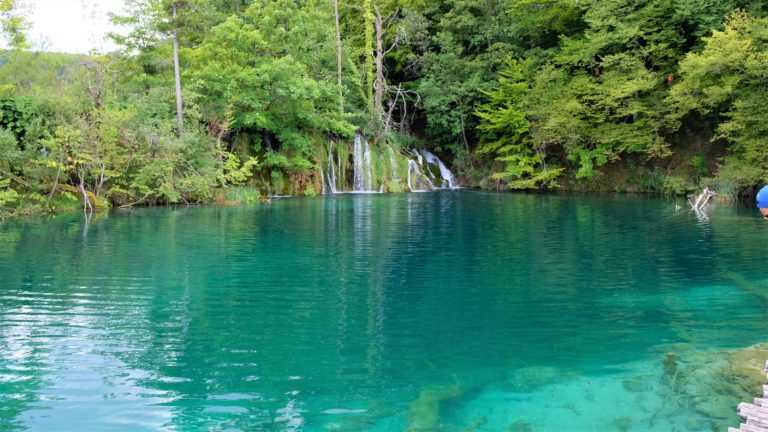 Crystal Clear Blue water at Plitvice Lakes