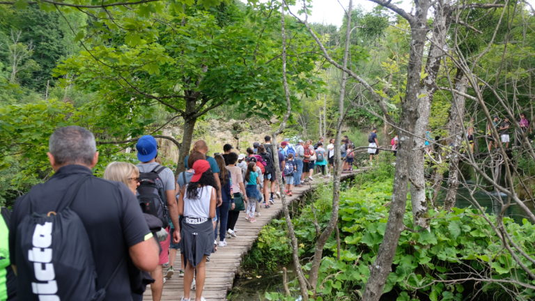 Long Lines at Plitvice Lakes