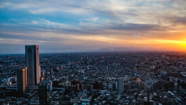 Sunset over Tokyo