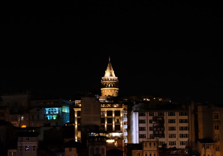 Galata Tower at Night