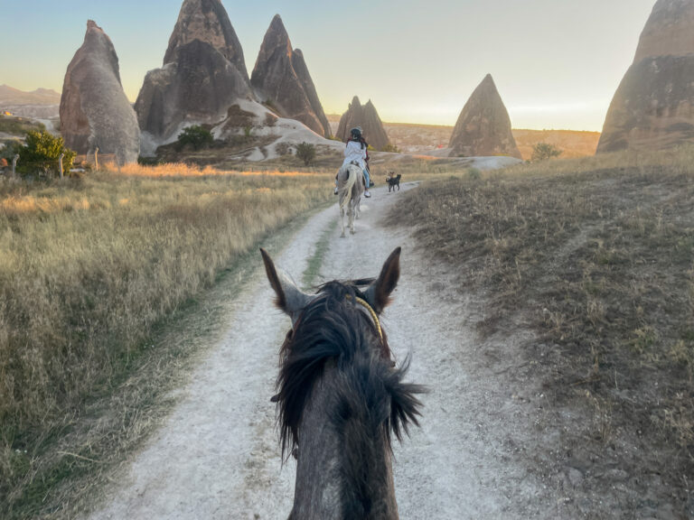 Horseback riding through Cappadocia